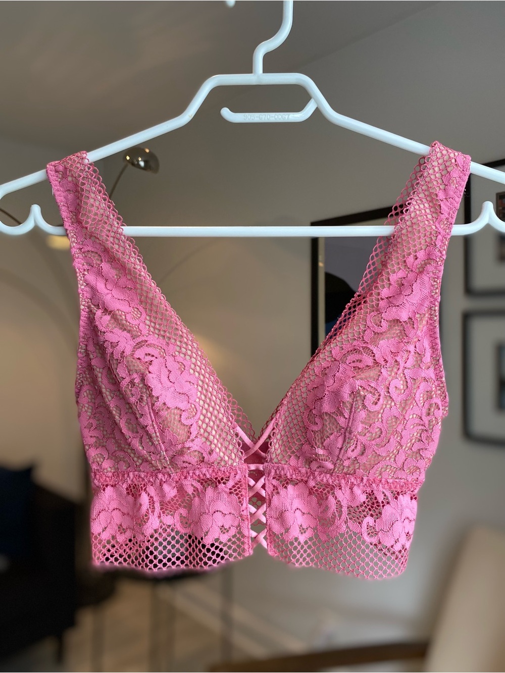 LaSenza Lace Bralette Top in Pink - Picture 2 of 4